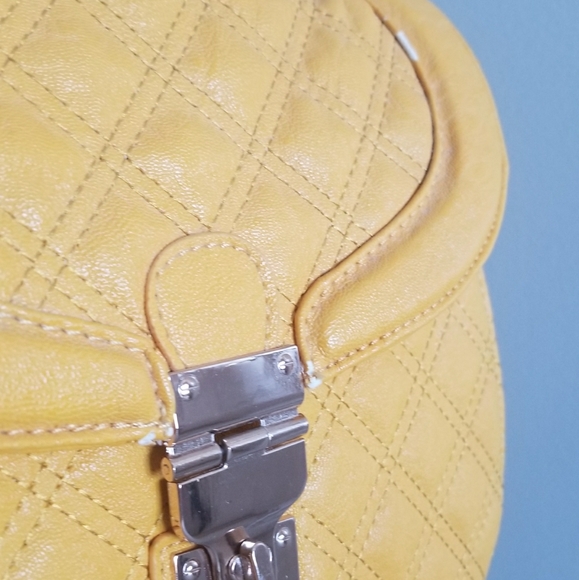 Charming Charlie Bags Nwt New Charming Charlie Yellow Quilted Bag